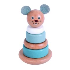 Lelin Holzspielzeug Motorikspiel Rat Stacker Деревянная игрушка игра на моторику Rat Stacker