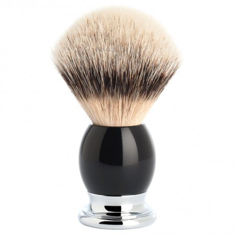 Muhle SOPHIST Silberspitz Rasierpinsel Griffmaterial aus schwarzem Edelkunstharz SOPHIST помазок с серебряным наконечником Материал ручки из черной синтетической смолы