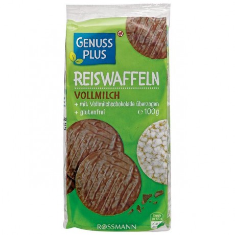 GENUSS PLUS Reiswaffeln Vollmilch 100 г