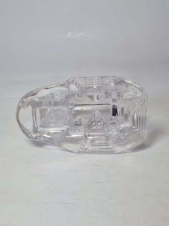 Фигурка хрустальная декоративная винтажная Anna Hutte, 11 x 7 x 10 см, Германия, 1960-70гг.