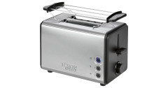 Bomann Bomann Toaster TA 1371 CB edelstahl/schwarz, 850 Watt, fur 2 Scheiben Toast  edelstahl/schwarz Тостер Bomann TA 1371 CB нержавеющая сталь/черный, 850 Вт, на 2 ломтика тостов