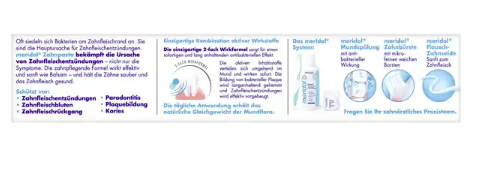 meridol Zahnpasta Doppelpack + Mundspülung 400ml, Меридол НАБОР Зубная паста против воспаления дёсен 2шт х 75мл + Жидкость для полоскания рта 400мл