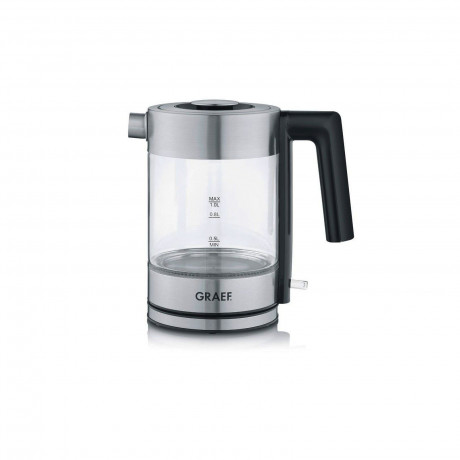Graef Graef Wasserkocher Graef WK300 Wasserkocher schnurlos Edelstahl, 1.00 l, 2000 W  Чайник Graef Чайник Graef WK300 беспроводной, нержавеющая сталь, 1,00 л, 2000 Вт