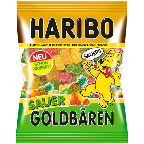 Haribo Goldbaren Золотые Мишки жевательный мармелад, кислые 200г