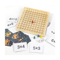 Vicabo Multiplikationsbrett Montessori Spielzeug Lernspiele fur Kinder Доска умножения Монтессори игрушка развивающие игры для детей
