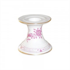 Meissen Meissen  'Neuer Ausschnitt - Indische Malerei 2 mit Kante purpur Goldpunkte mit Goldrand' Leuchter 7 cm Meissen &quot;New Section - Indian painting 2 с краем пурпурно-золотые точки с золотым ободком&quot; подсвечник 7 см