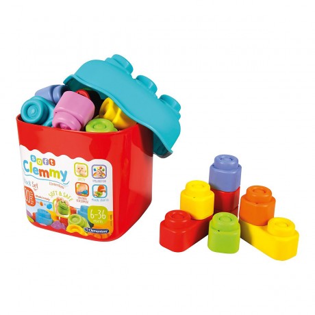 Clementoni Softbausteine im Eimer 20 Stuck Мягкие строительные блоки в ведре по 20 шт.
