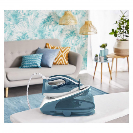 Tefal Tefal Dampfbugelstation SV6131, Kraftvoller Dampfstoss, 5,8 Bar Pumpendruck  Паровая гладильная станция Tefal SV6131, мощный паровой удар, давление помпы 5,8 бар.