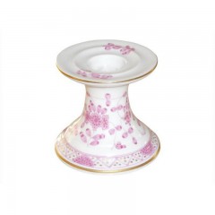 Meissen Meissen  'Neuer Ausschnitt - Indische Malerei purpur Goldpunkte mit Goldrand' Leuchter 7 cm Meissen &quot;new section - Индийская роспись фиолетовыми золотыми точками с золотым ободком&quot; подсвечник 7 см