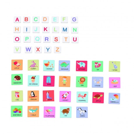 Lelin Lernspielzeug Magnetisches Spielset zum Thema ABC und Englische Sprache Развивающие игрушки Магнитная азбука и английский язык
