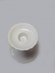 Tirschenreuth Белый фарфоровый подсвечник, 11смx 10,5см, Германия, 1970-80гг.