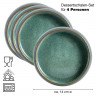 Moritz & Moritz Moritz & Moritz Dessertschale 4-tlg. REACTIV grau Десертная тарелка Moritz &amp; Moritz 4 шт. РЕАКТИВНЫЙ