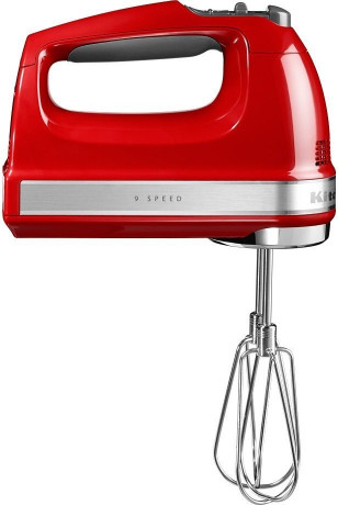 KitchenAid KitchenAid Handmixer 5KHM9212EER EMPIRE ROT, 85 W, 9 Stufen  Ручной смеситель KitchenAid 5KHM9212EER EMPIRE RED, 85 Вт, 9 уровней