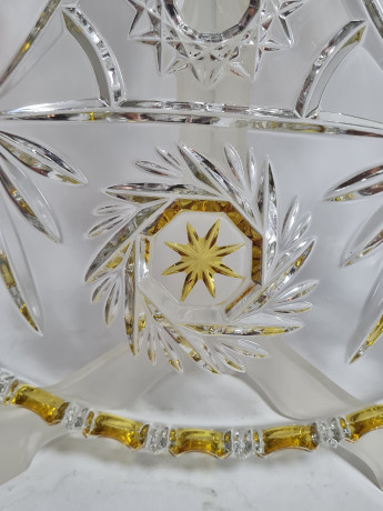 Блюдо винтажное Walther Glas, хрусталь, 29.5 см, Германия, 1960-70гг.