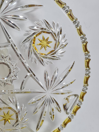 Блюдо винтажное Walther Glas, хрусталь, 29.5 см, Германия, 1960-70гг.