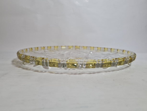 Блюдо винтажное Walther Glas, хрусталь, 29.5 см, Германия, 1960-70гг.