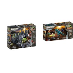 PLAYMOBIL 2er Set: 70623 Dino Rock + 70629 Uncle Rob: Aufrustung zum Kampf Набор из 2 предметов: 70623 Dino Rock + 70629 Uncle Rob: Готовьтесь к битве