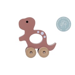 KINDSGUT Schiebetier T-Rex Nachziehspielzeug T-Rex тянет за собой игрушку