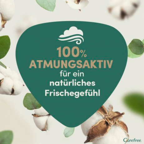 Carefree  Slipeinlagen Organic Cotton Long 24 St, Карефри Ежедневные прокладки из органического хлопка Long 24шт, 2 упаковки (48 штук)