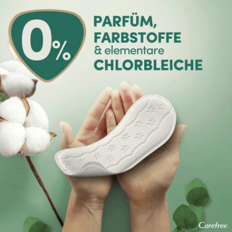 Carefree  Slipeinlagen Organic Cotton Long 24 St, Карефри Ежедневные прокладки из органического хлопка Long 24шт, 3 упаковки (72 штуки)