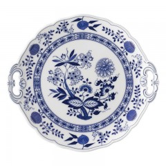 Hutschenreuther Hutschenreuther Blau Zwiebelmuster Kuchenplatte rund 27 cm Hutschenreuther Блюдо для торта с голубым луком около 27 см