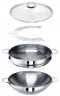 Schulte-Ufer Schulte-Ufer WOK-SET Onda 4-tlg. silber Schulte-Ufer НАБОР ДЛЯ ВОК Onda, 4 предм.