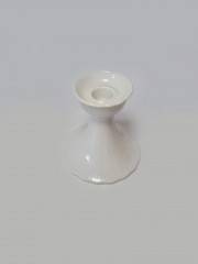 Tirschenreuth Белый фарфоровый подсвечник, 11см x 10,5см, Германия, 1970-80гг.