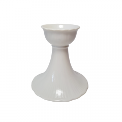 Tirschenreuth Белый фарфоровый подсвечник, 11см x 10,5см, Германия, 1970-80гг.