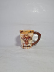 Кружка винтажная Amadeus Canada с головой лося, 2 шт., керамика, 13 см, Канада, 1980-90гг.