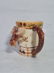 Кружка винтажная Amadeus Canada с головой лося, 2 шт., керамика, 13 см, Канада, 1980-90гг.