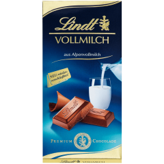 Lindt Vollmilch Tafel Альпийский молочный шоколад 100г