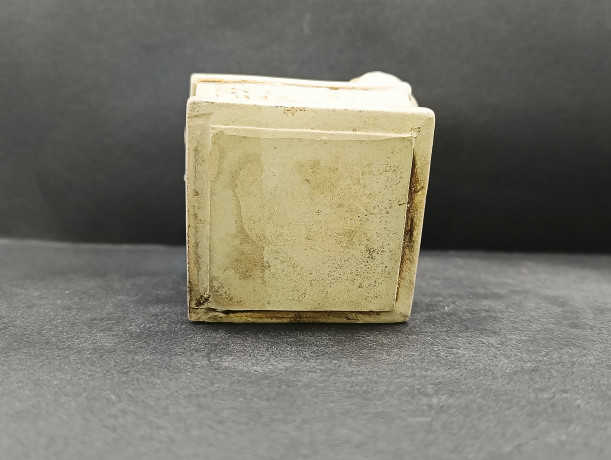 Шкатулка винтажная в форме патефона с цветочным декором, керамика, 10 х 9 см, Италия, 1960-70гг.