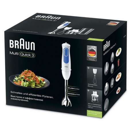 Braun Braun Stabmixer MQ 3025 Spaghetti Stabmixer-Set weiss  Погружной блендер Braun MQ 3025 Набор погружных блендеров для спагетти, белый