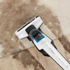 BOSCH BOSCH Akku-Stielstaubsauger Athlet BKH86SIL1, ProSilence 28V, beutellos, extra leise, inkl. Zubehor-Set, 60 Min. Laufzeit  Беспроводной пылесос BOSCH Athlet BKH86SIL1, ProSilence 28 В, без мешка, очен тихий, включая набор аксессуаров, время работы 6