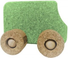 KORXX Spielzeugauto Kork Bus Пробковый автобус игрушечной машинки