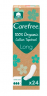 Carefree Slipeinlagen Organic Cotton Long 24 St, Карефри Ежедневные прокладки из органического хлопка Long 24шт, 10 упаковок (240 штук)