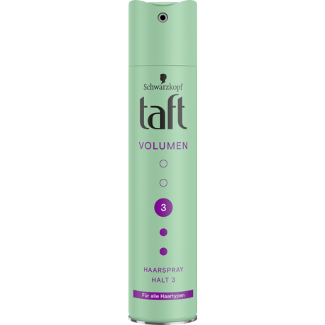 Schwarzkopf Taft Haarspray Volumen Haltegrad 3 mittlerer Halt, Тафт Лак для волос для объема без утяжеления средней фиксации 3, 250 мл