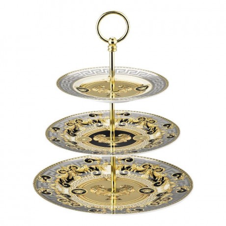 Rosenthal meets Versace Rosenthal Versace Prestige Gala Etagere 3-tlg. 18-22-27 cm Подставка для торта Rosenthal Versace Prestige Gala 3 шт. 18-22-27см