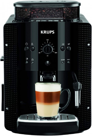 Krups Krups Kaffeevollautomat Essential EA810870 Kaffeevollautomat LatteGo Milchaufschaumer Display, Kaffeeautomat Cafemaschine Kaffeemaschine mi Mahlwerk Vollautomat Cafe  Полностью автоматическая кофемашина Krups Essential EA810870 полностью автоматичес