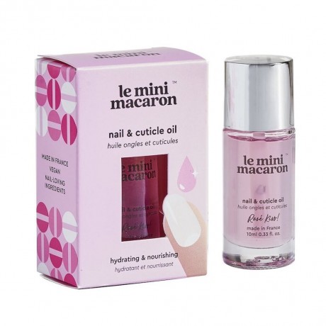Le Mini Macaron Rose Kiss Nail & Cuticle Oil  Масло для ногтей и кутикулы Rose Kiss