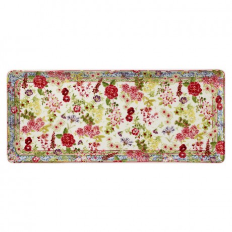 Gien Fayencerie Gien 'Millefleurs' Konigskuchenplatte 36 x 15,5 cm Gien "Millefleurs" Блюдо для торта King 36 x 15,5см