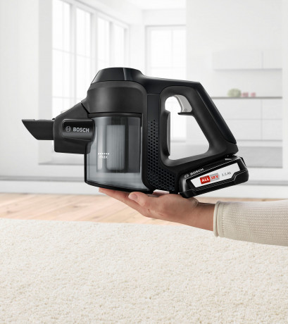 BOSCH BOSCH Akku-Hand-und Stielstaubsauger Unlimited Serie 6 BLS612BLCK, beutellos, inkl. 2 Akkus, Hygiene-Filter, alle Bodenartenlange lange Laufzeit Беспроводной ручной и стержневой пылесос BOSCH Unlimited Series 6 BLS612BLCK, без мешка, в комплекте 2
