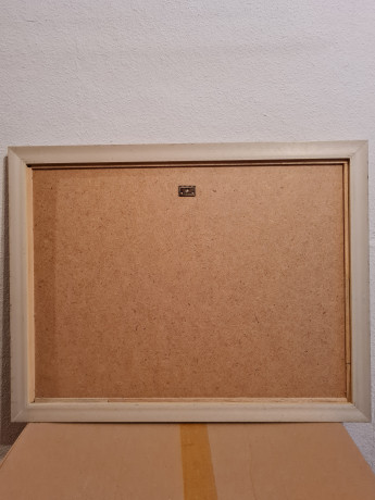 Картина-репродукция винтажная Alan Maley "Прогулка в парке", цифровая печать, в раме, 67 х 51.5 см, Германия, 1980-90гг.