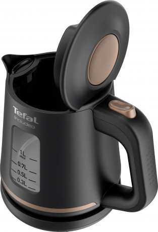 Tefal Tefal Wasserkocher KI5338 Includeo, 1 l, 2400 W, Anti-Rutsch-Griff, Wasserstandsanzeige, herausnehmbarer Filter  Чайник Tefal KI5338 Includeo, 1 л, 2400 Вт, противоскользящая ручка, индикатор уровня воды, съемный фильтр