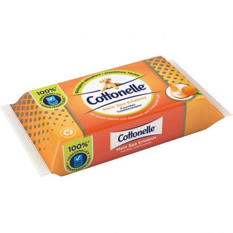 Cottonelle Mein Spa Erlebnis feuchte Toilettentücher Влажная туалетная бумага 42 шт 