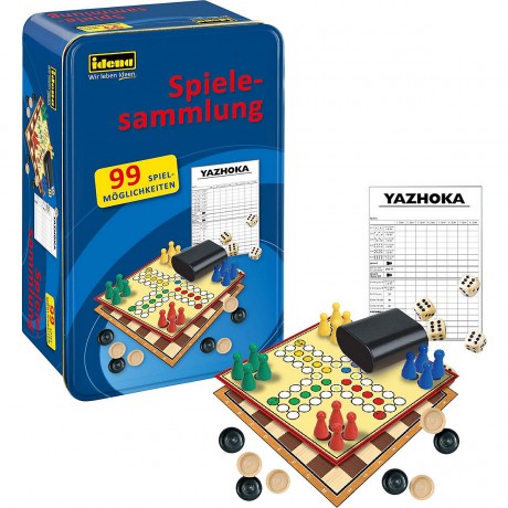 Asmodee Spielesammlung 99 Spiele Tinbox Сборник игр 99 игр Tinbox