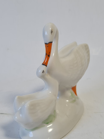 Фигурка винтажная Ungaria "Лебеди", фарфор, 11 см, Германия, 1960-70гг.