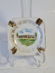 Пепельница винтажная Bavaria "Бад Кроцинген", фарфор, 8 х 8 см, Германия, 1960-70гг.