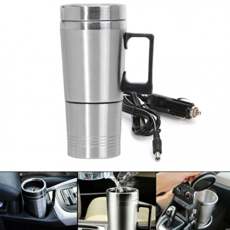 Einemgeld Einemgeld Reise-Wasserkocher 250ML Auto Wasserkocher, Edelstahl 12V Auto Heizung Tasse Kaffee Tee  Дорожный чайник Einemgeld, 250 мл, автомобильный чайник, нержавеющая сталь, 12 В, автомобильная нагревательная чашка, кофе, чай