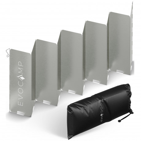 EVOCAMP EVOCAMP Gaskocher Windschutz fur Gaskocher, Spirituskocher Outdoor mit Tasche Защита от ветра газовой плиты EVOCAMP для газовых плит, спиртовых плит на открытом воздухе с сумкой